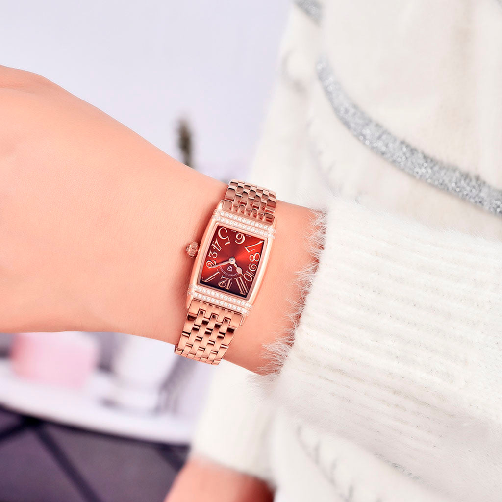 Pagani Design Sunflower Gold Red Women's Watch