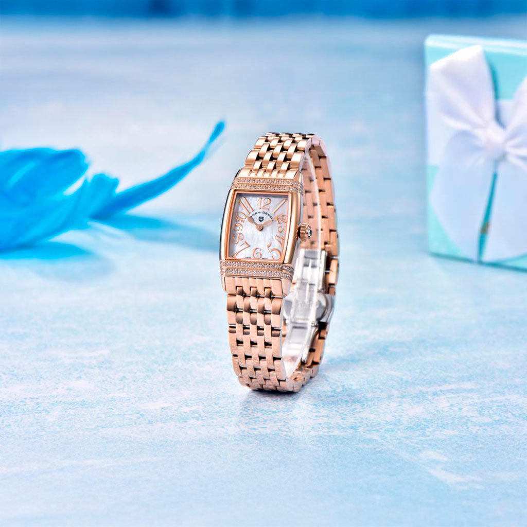Pagani Design Sunflower Gold White Women's Watch
