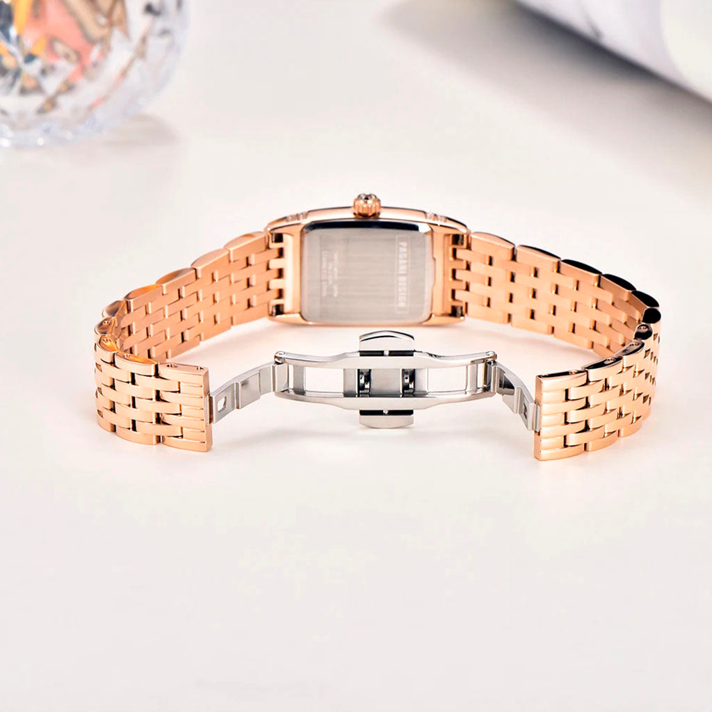 Pagani Design Sunflower Gold White Women's Watch