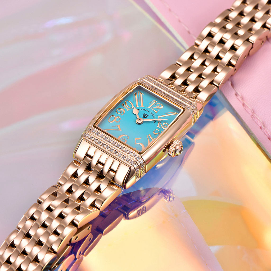 Pagani Design Sunflower Gold Blue Women's Watch