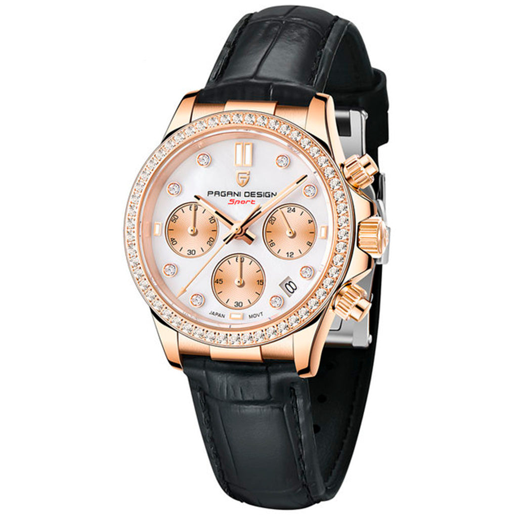 Pagani Design Daisy Gold Black Women's Watch