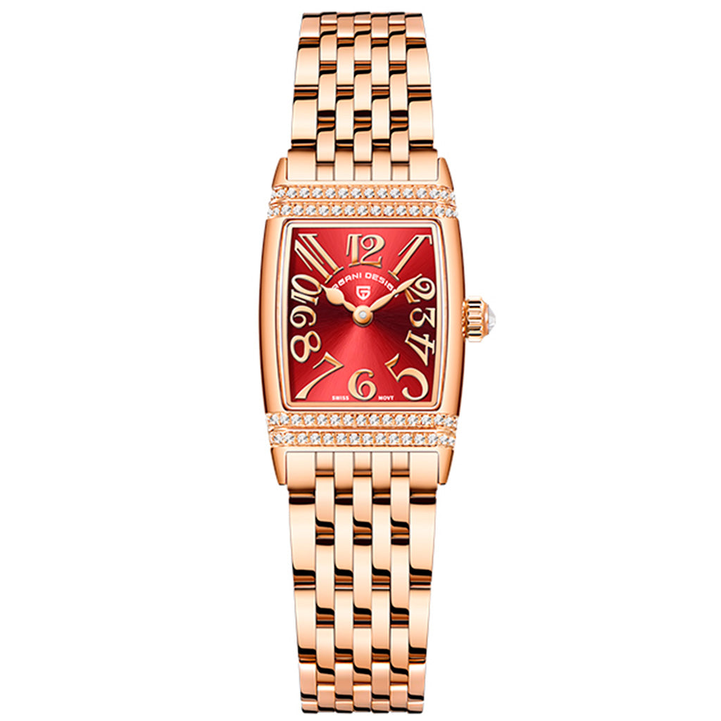 Pagani Design Sunflower Gold Red Women's Watch