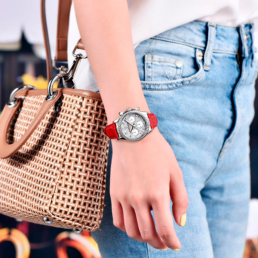 Pagani Design Daisy Red Women's Watch