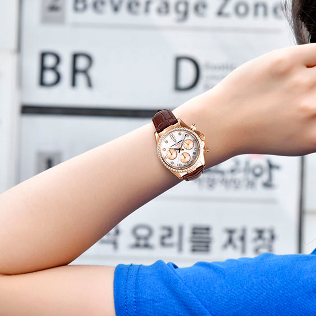 Pagani Design Daisy Gold Brown Women's Watch