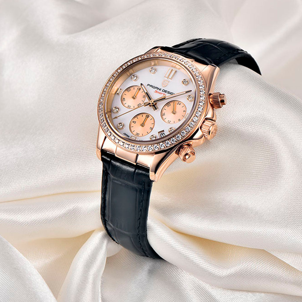 Pagani Design Daisy Gold Black Women's Watch