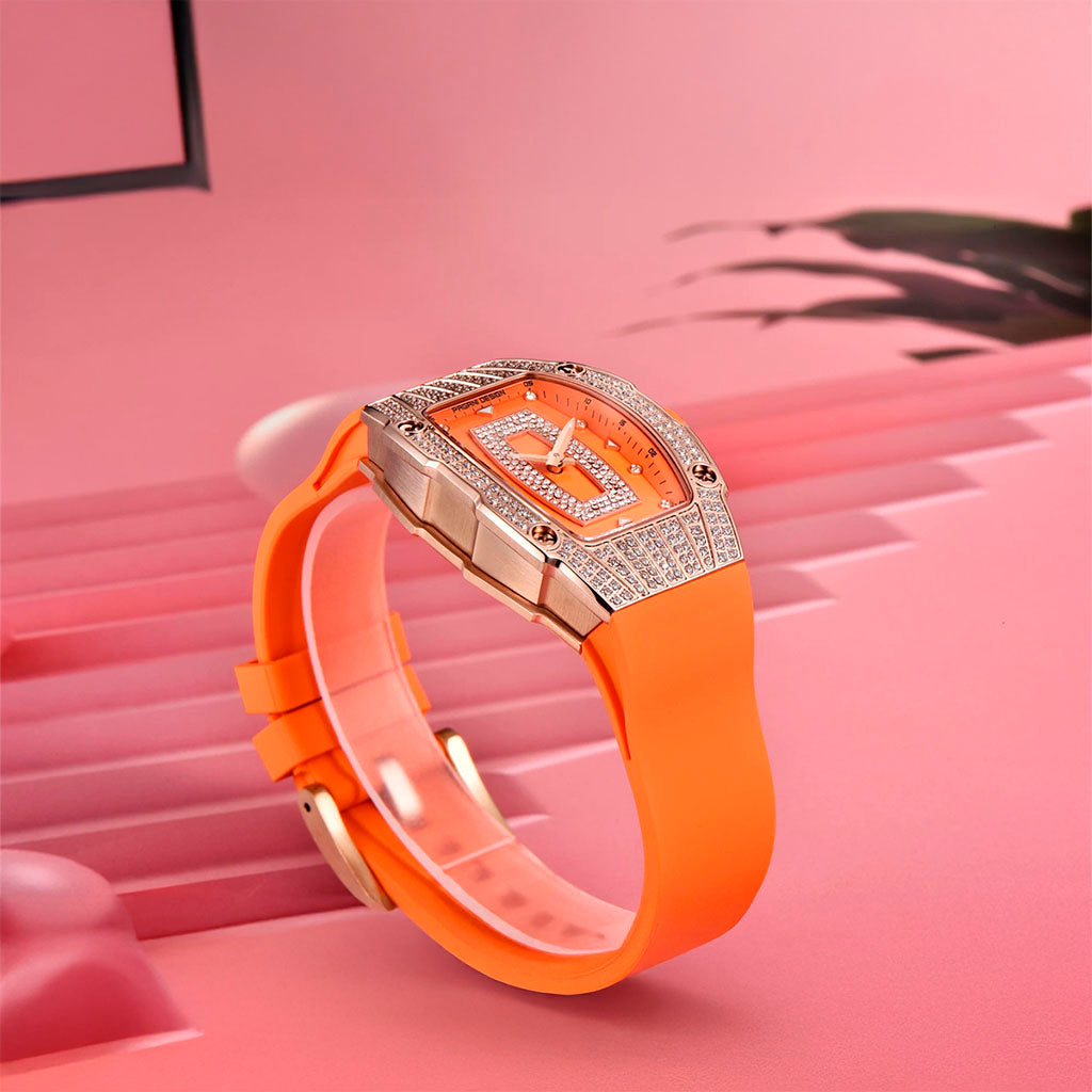 Pagani Design Marigold Orange Gold Women's Watch