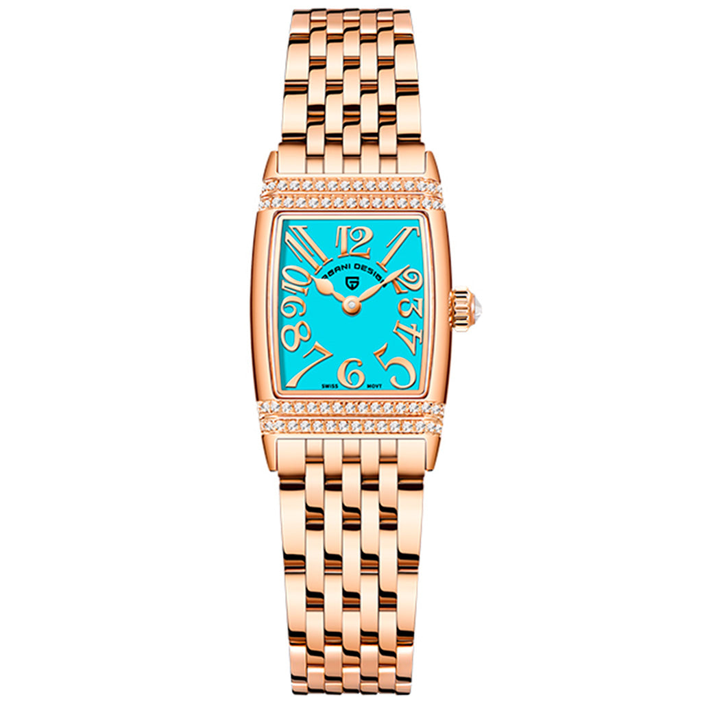 Pagani Design Sunflower Gold Blue Women's Watch