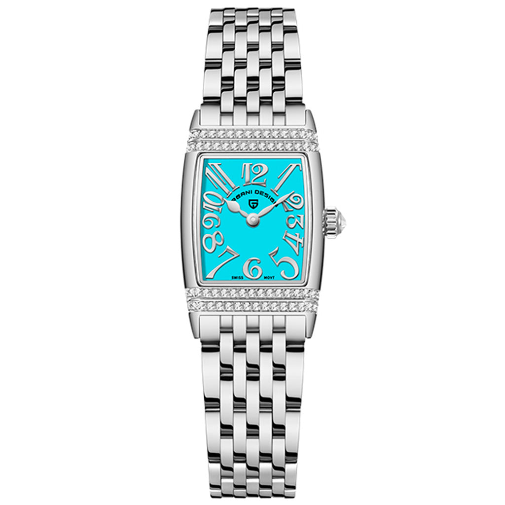 Pagani Design Sunflower Silver Blue Women's Watch