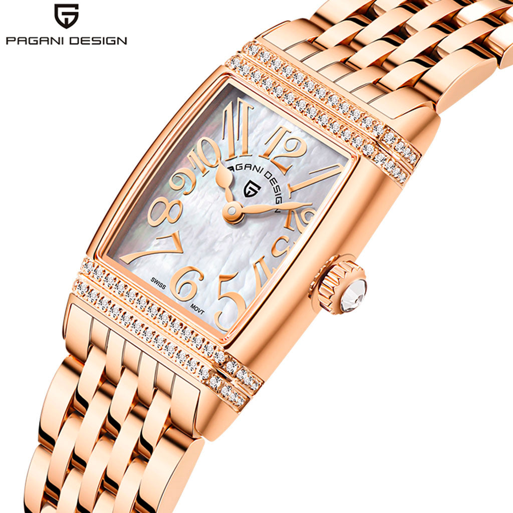 Pagani Design Sunflower Gold White Women's Watch