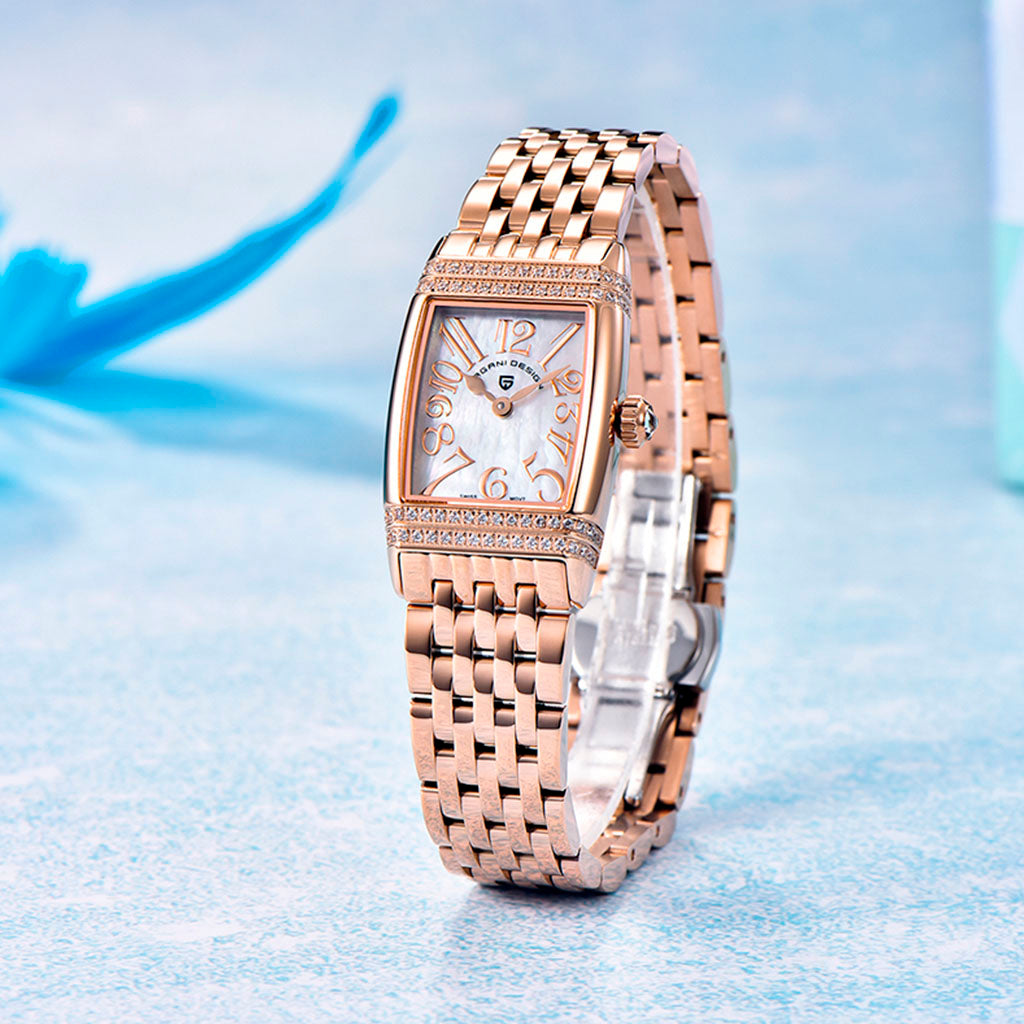 Pagani Design Sunflower Gold White Women's Watch