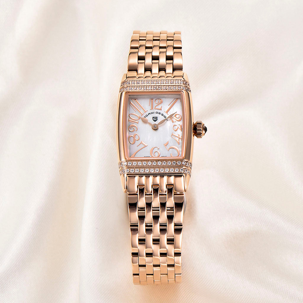 Pagani Design Sunflower Gold White Women's Watch