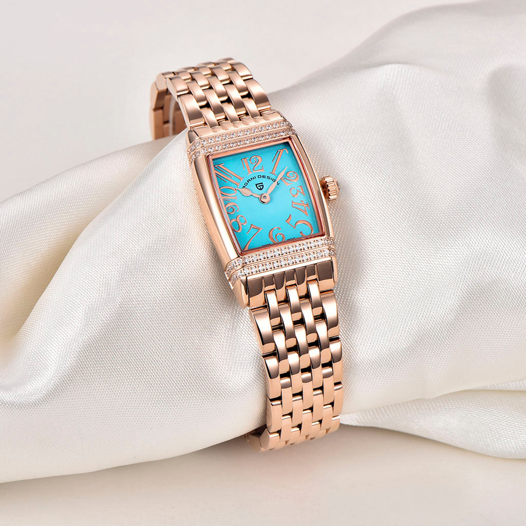 Pagani Design Sunflower Gold Blue Women's Watch
